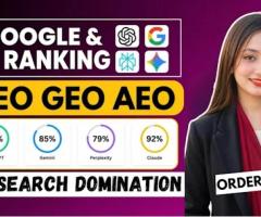 I will build ai visibility score to 70 plus rank faster with GEO aeo SEO